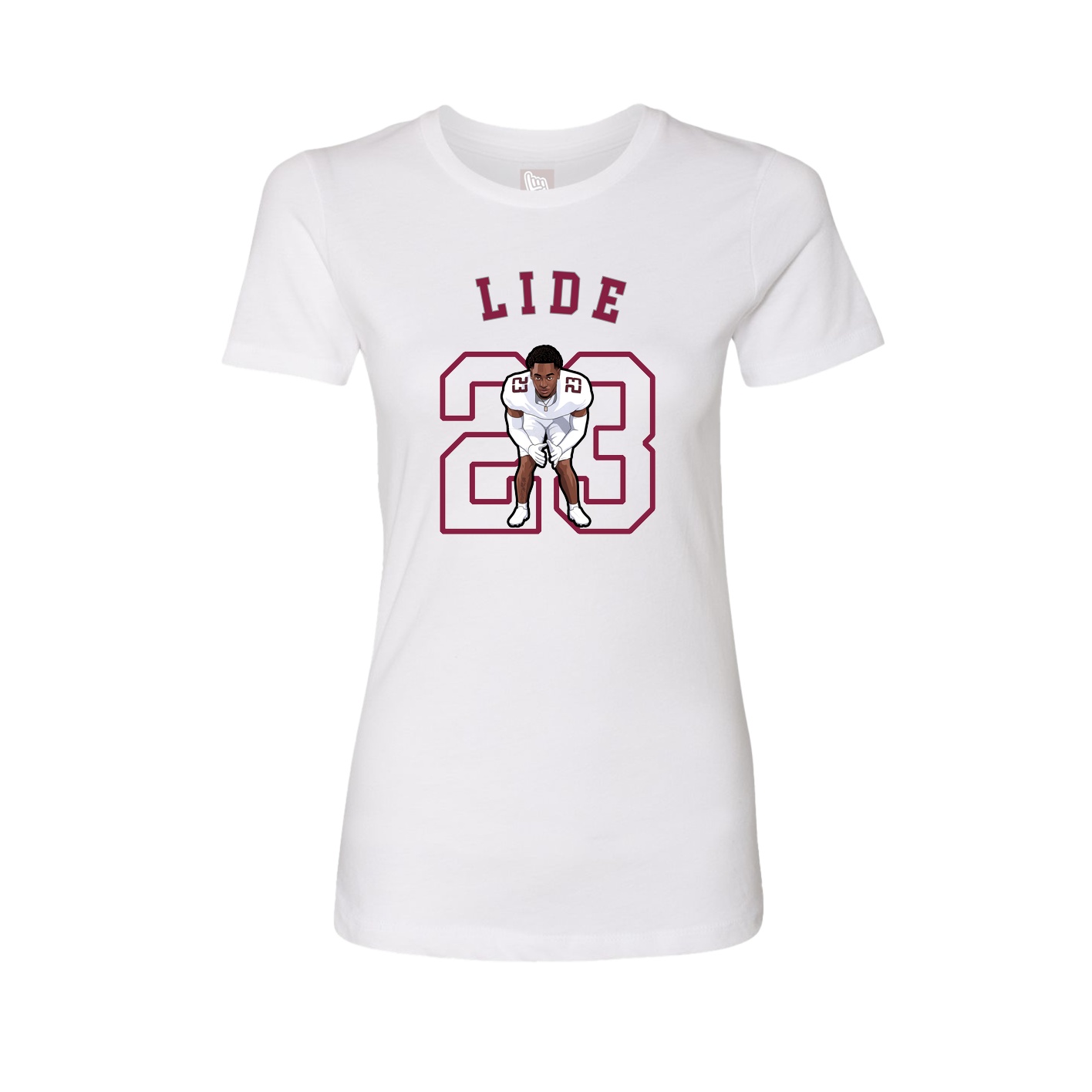 Fitted Women's Tee — Shirsey Arch in White