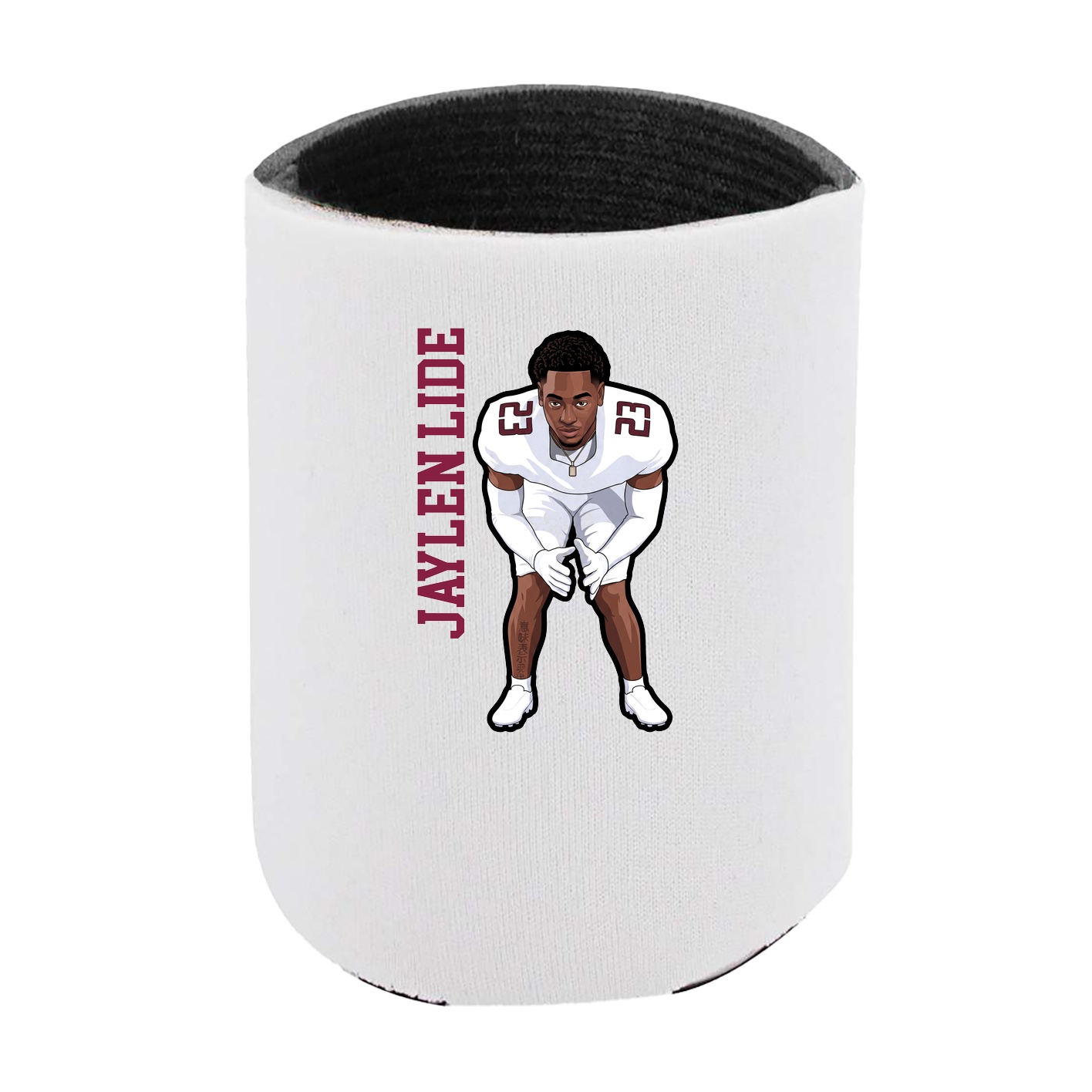 Can Holder — Name Vertical in White