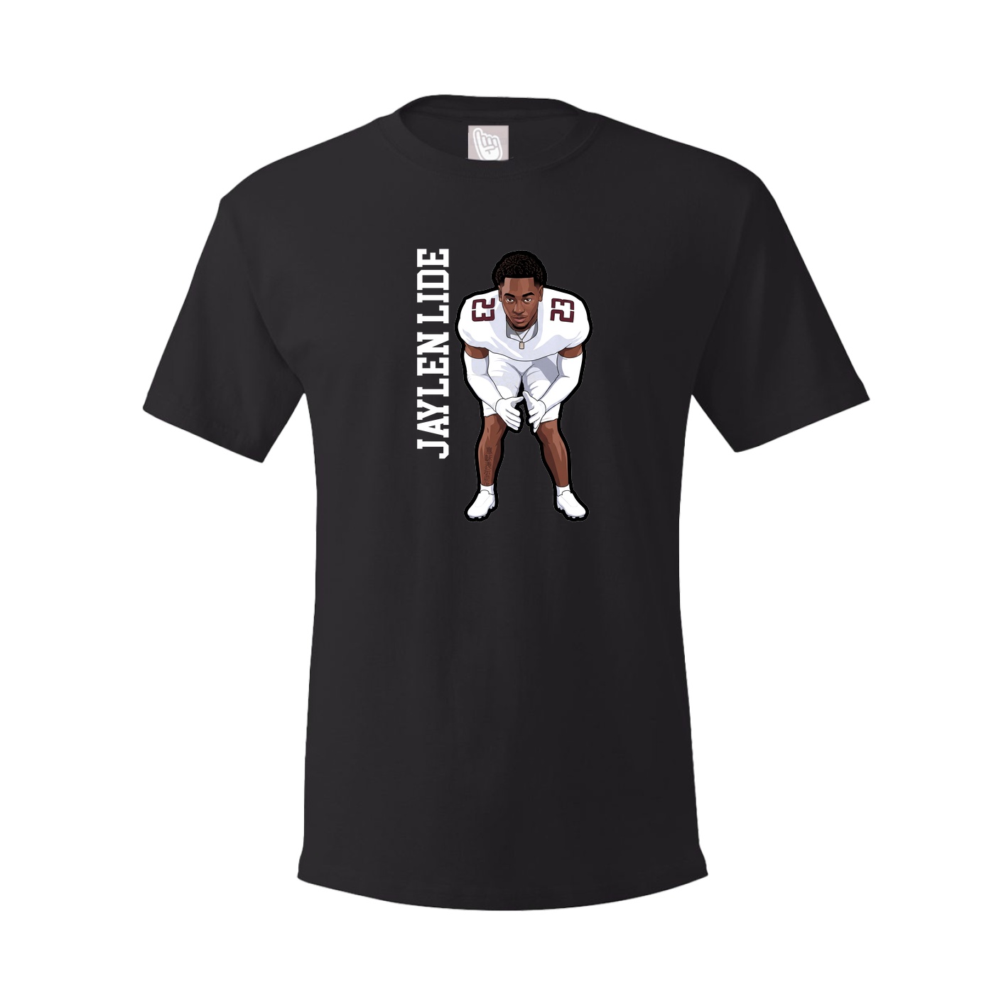 Tee — Name Vertical in Black