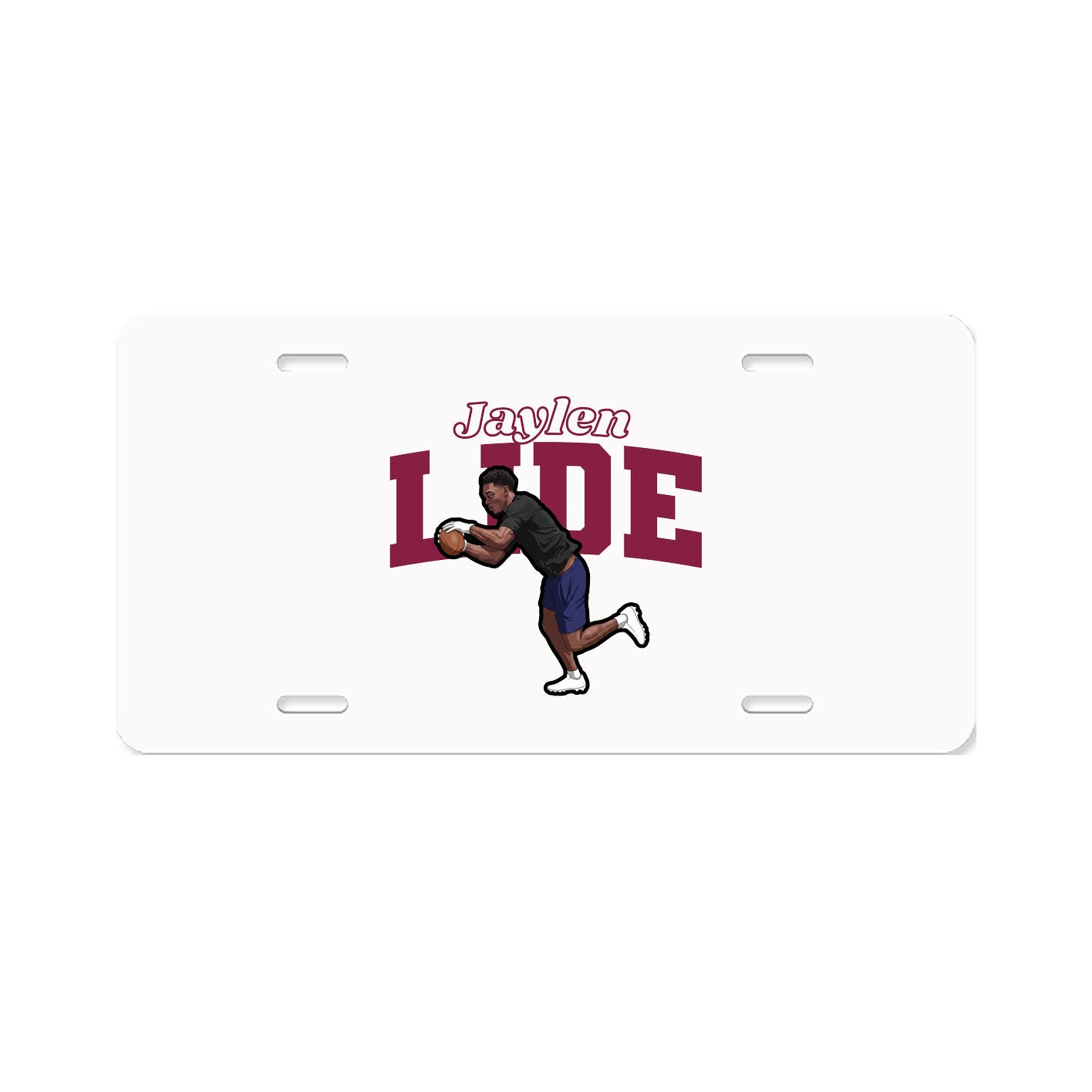License Plate — Name Arch in Classic