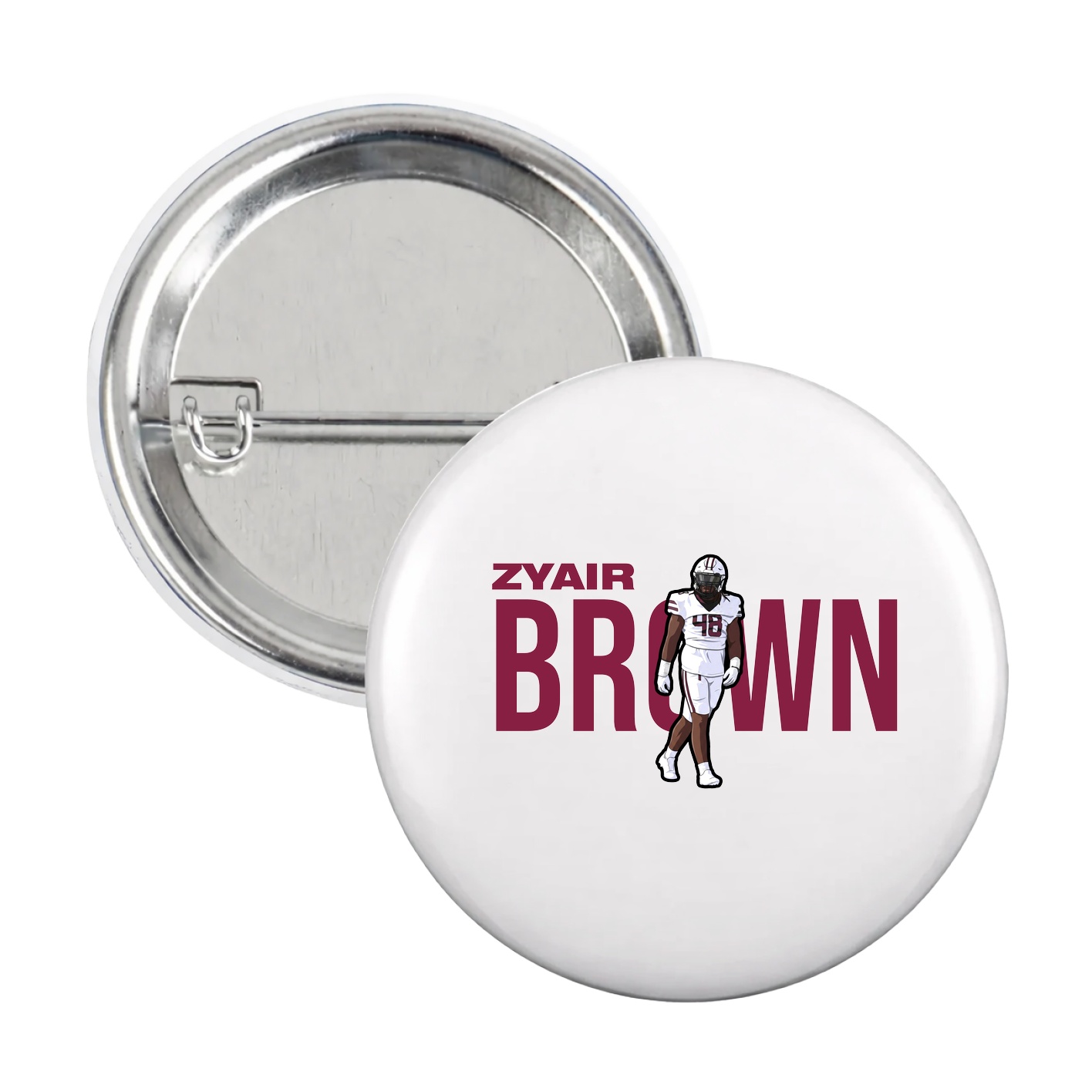 Game Day Button — Player Name in White