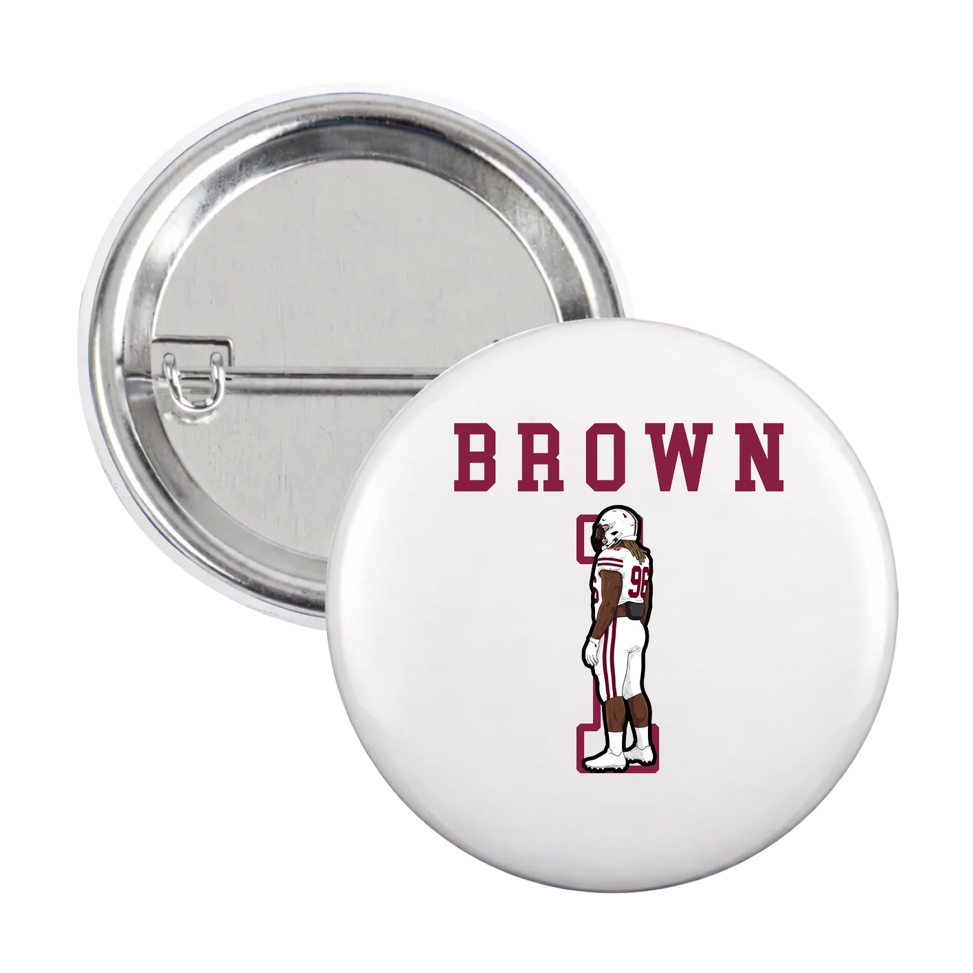 Game Day Button — Shirsey in White