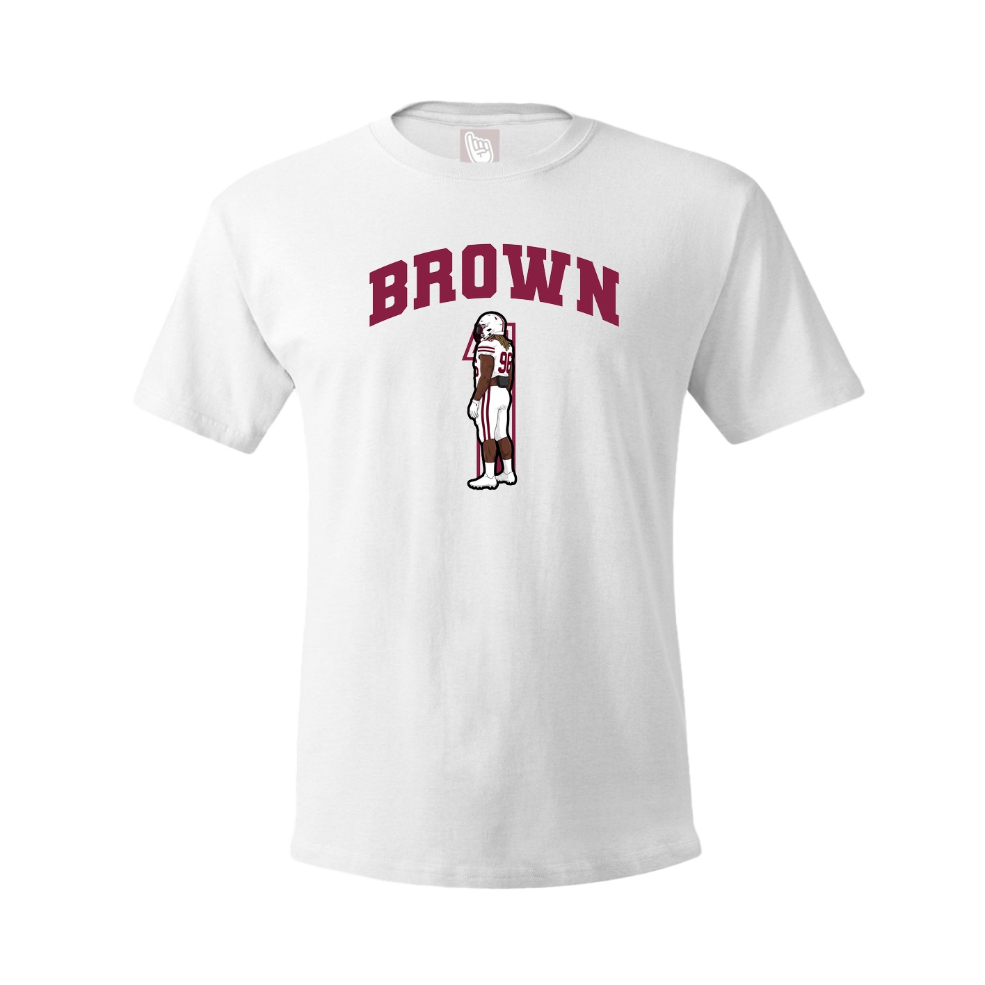 Youth Tee — Number in White