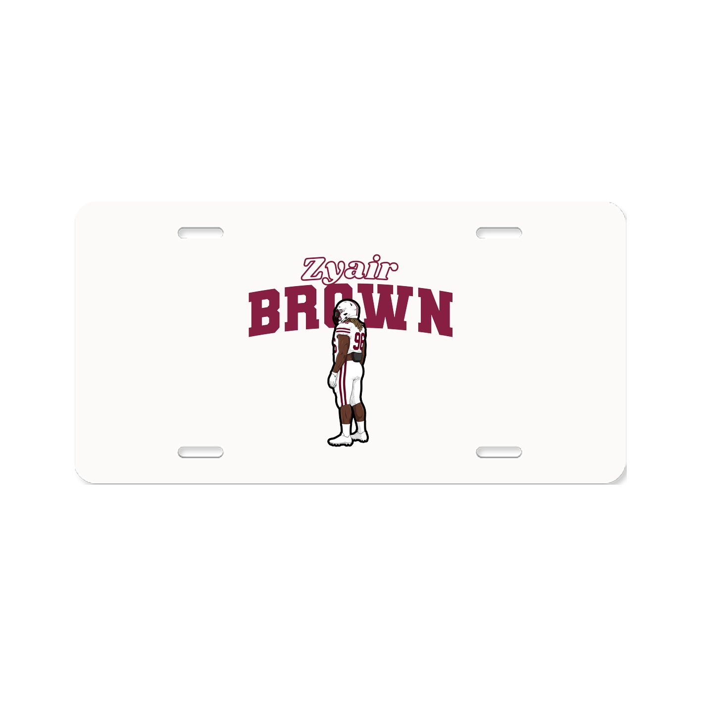 License Plate — Name Arch in Classic