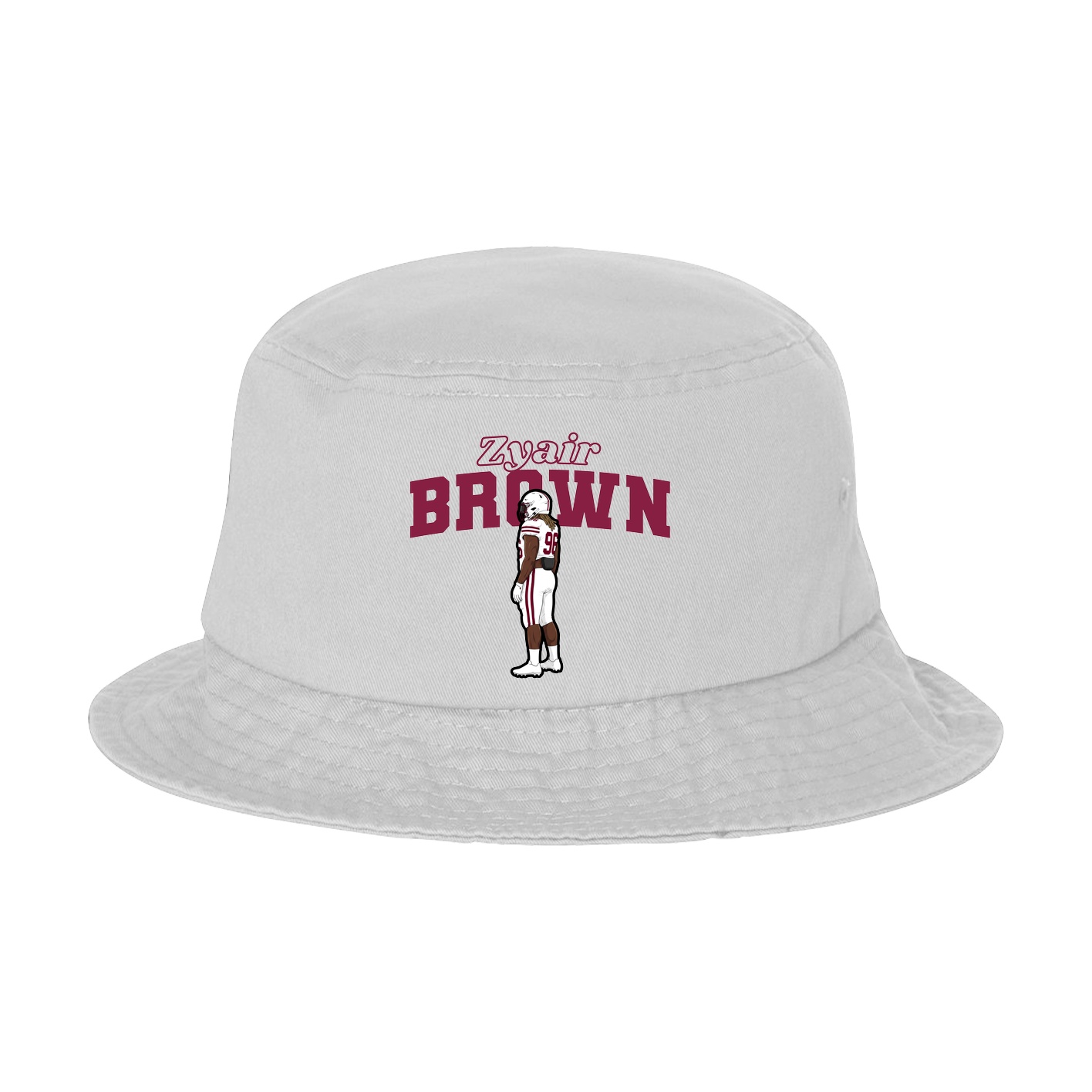 Bucket Cap — Name Arch in White