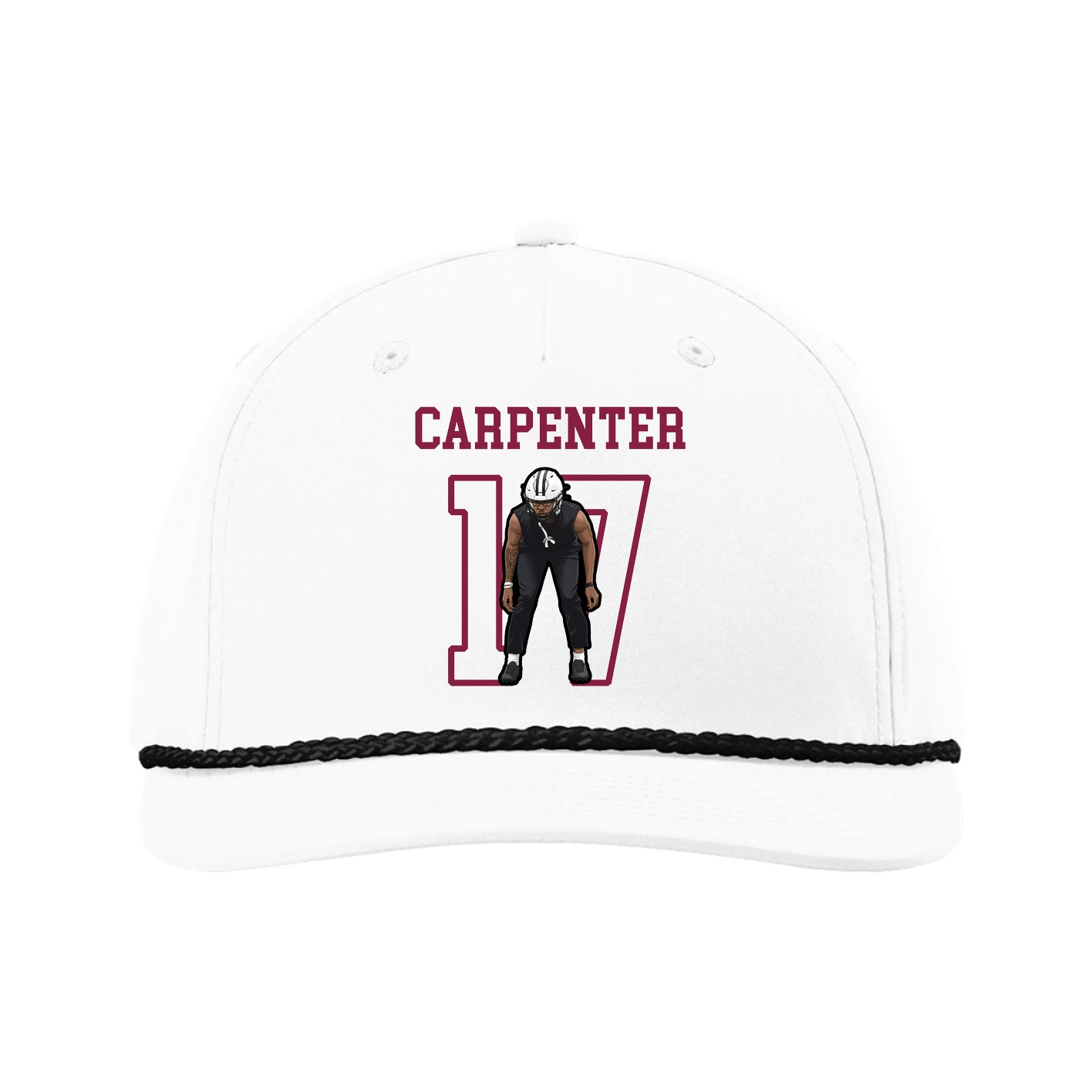 Five-Panel Classic Rope Cap — Shirsey in White