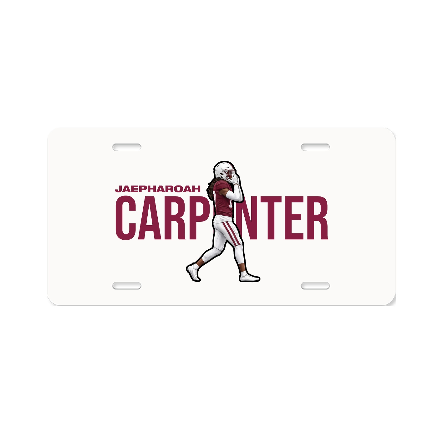 License Plate — Player Name in Classic