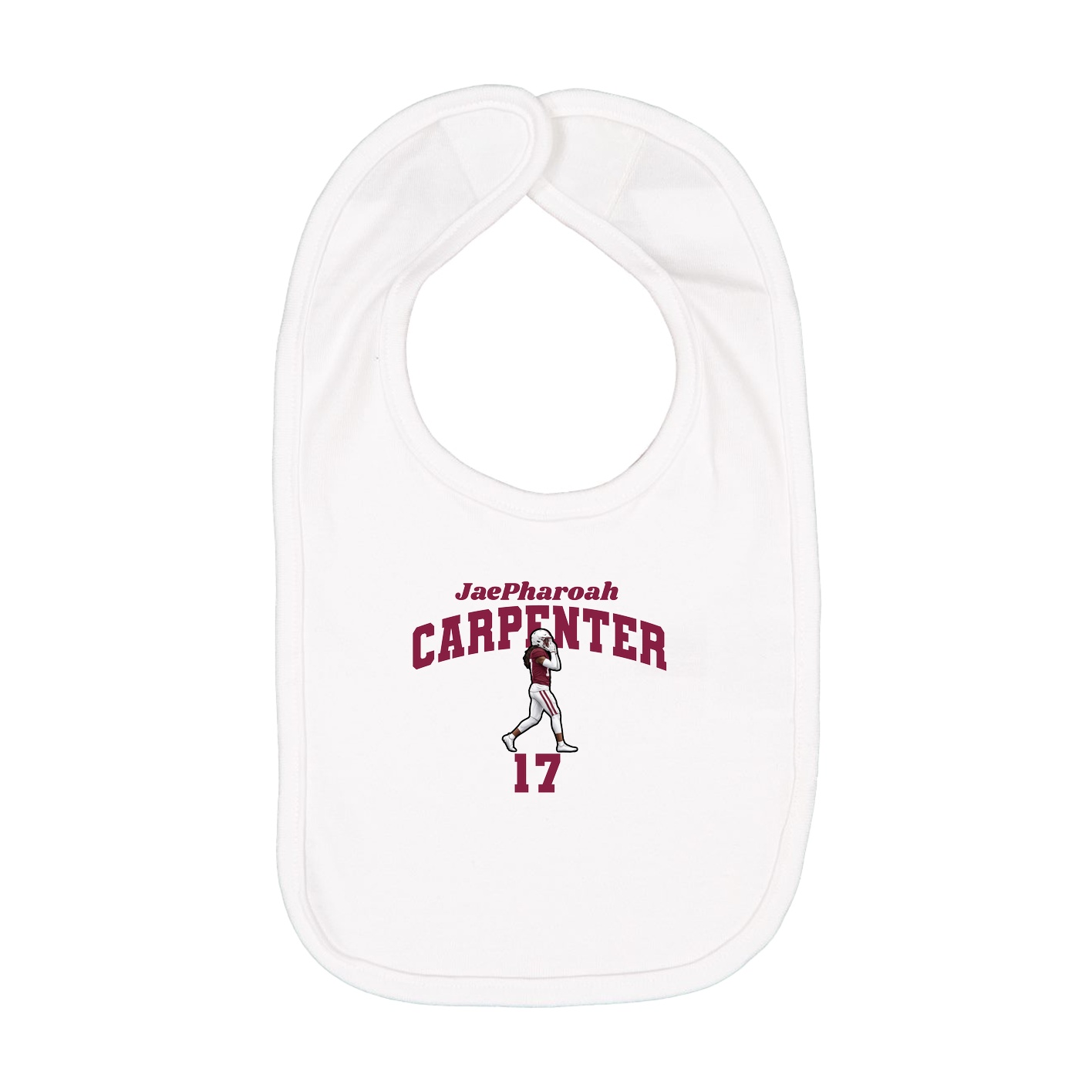 Infant Bib — Signature Arch in White