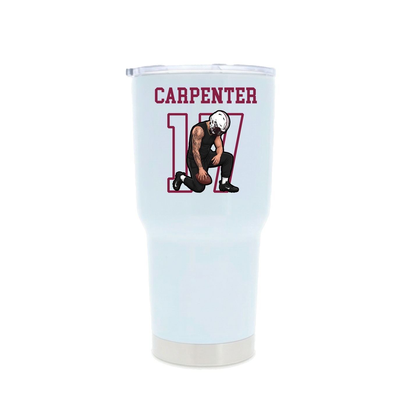30oz Stainless Steel Tumbler — Shirsey in White