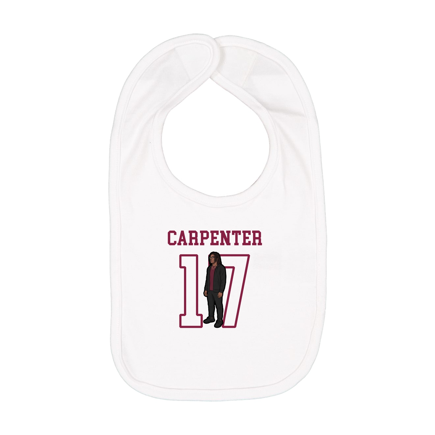 Infant Bib — Shirsey in White