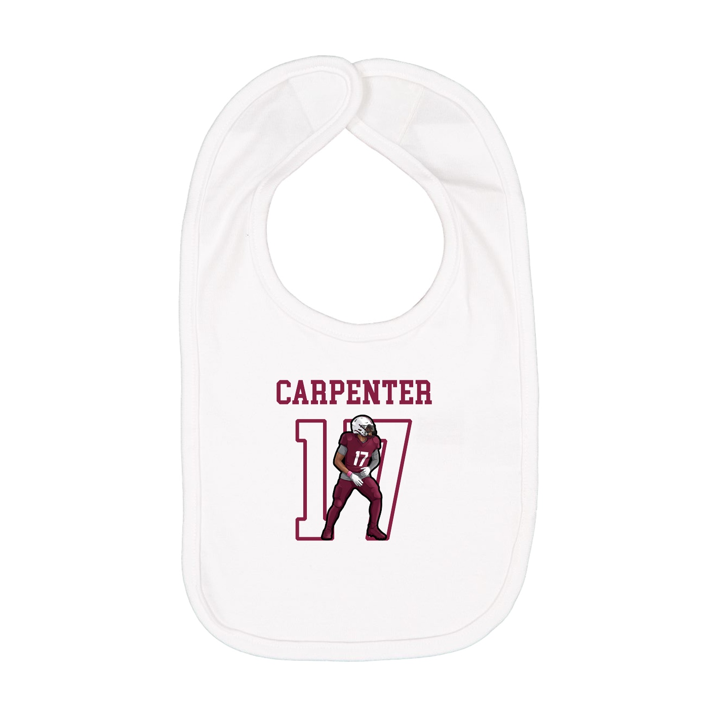 Infant Bib — Shirsey in White
