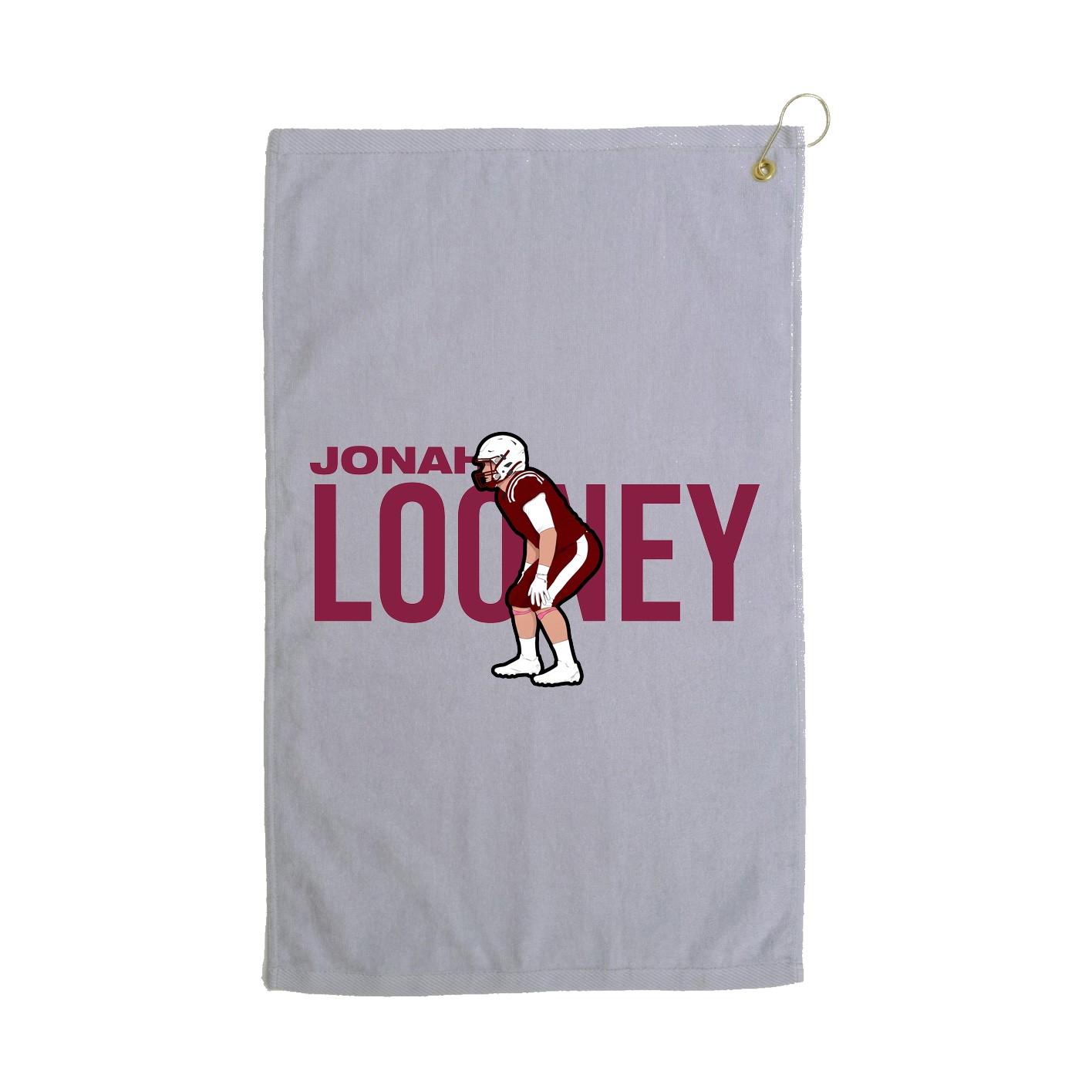 Golf Towel — Player Name in Grey