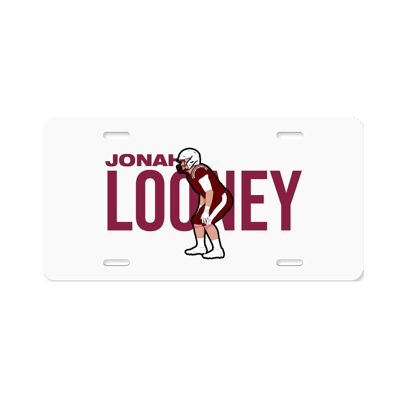 License Plate — Player Name in Classic