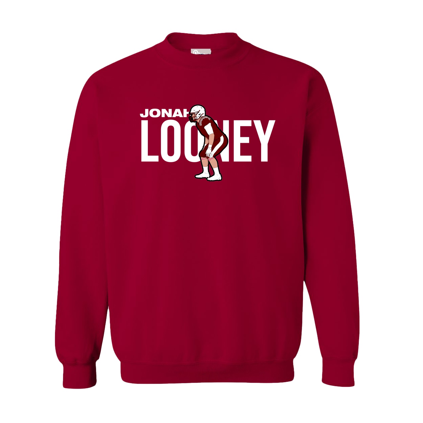 Fleece Crew — Player Name in Cardinal