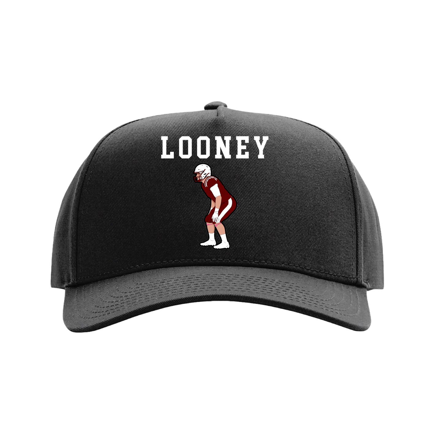 Full Fabric Five-Panel Champ Cap — Shirsey in Black