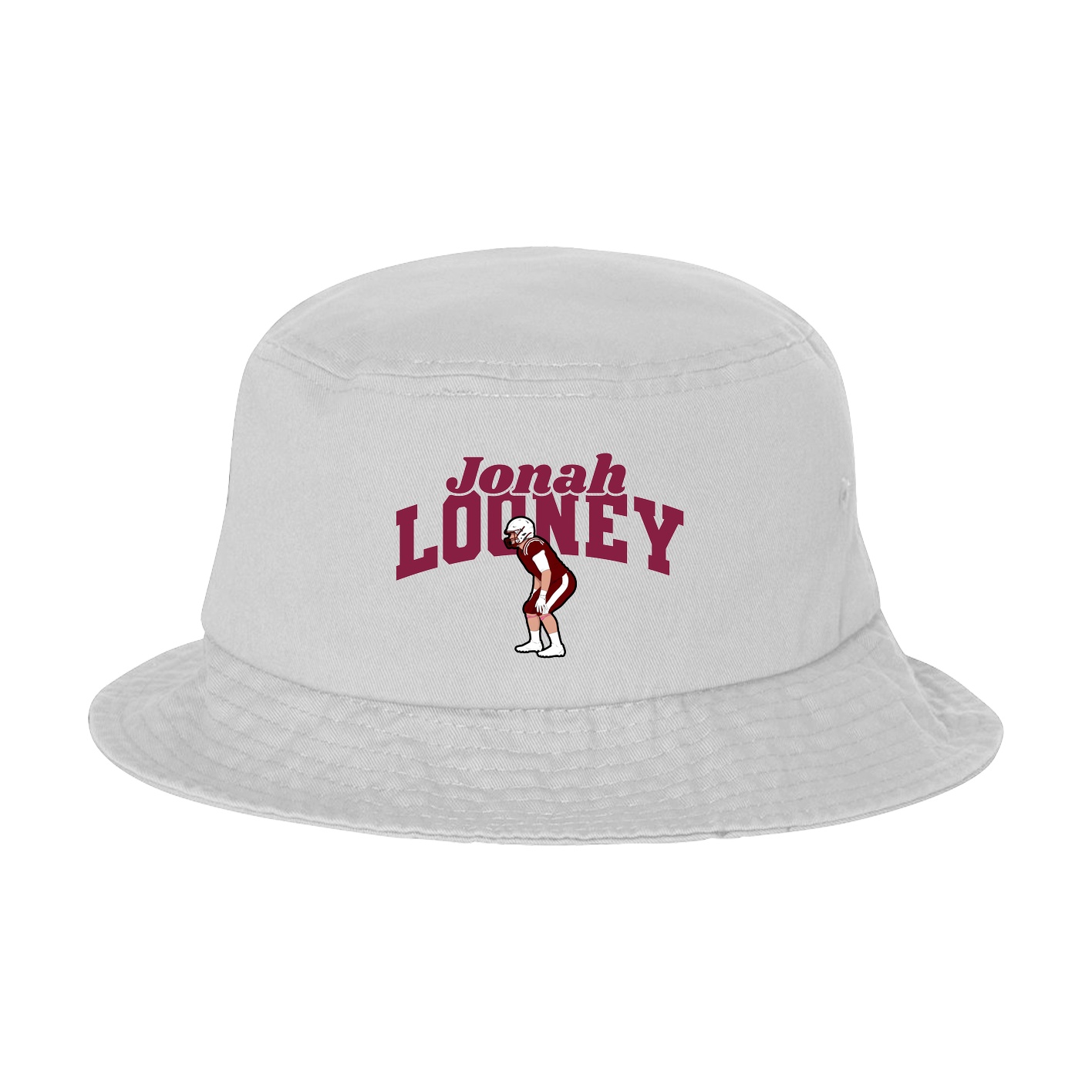 Bucket Cap — Signature Arch in White