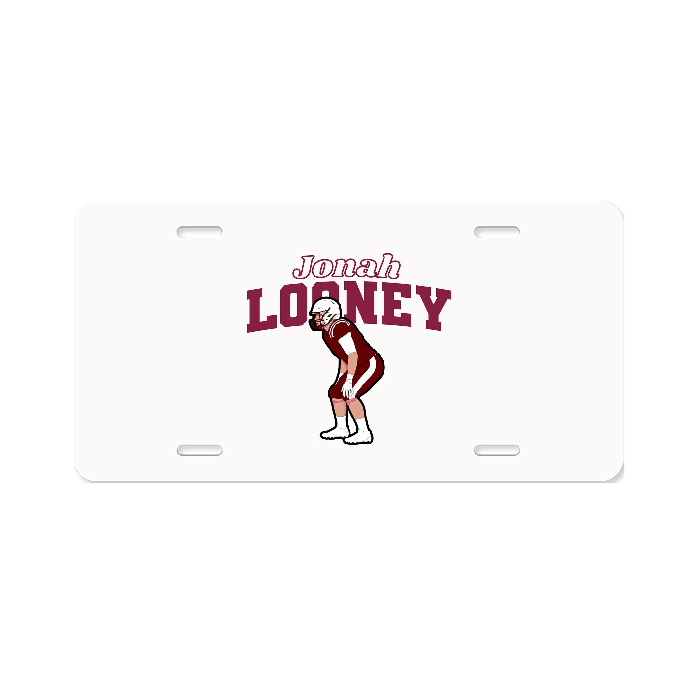 License Plate — Name Arch in Classic