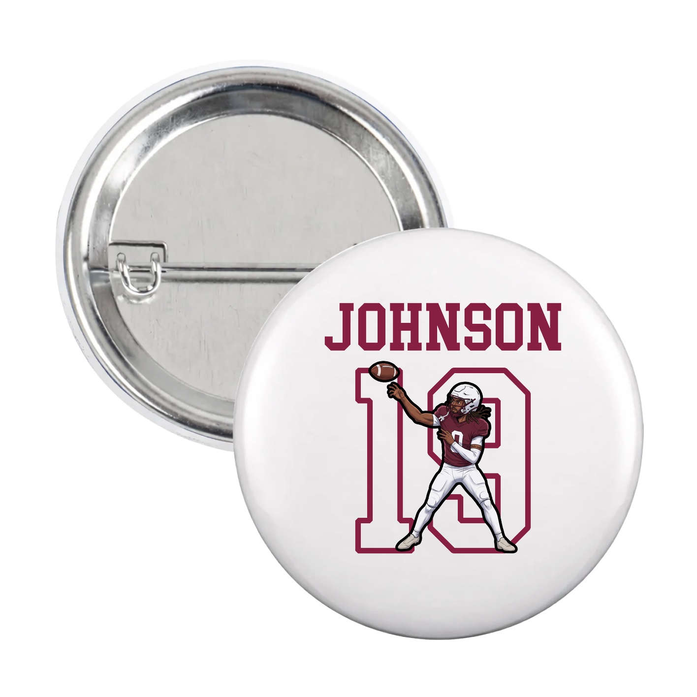 Game Day Button — Shirsey in White