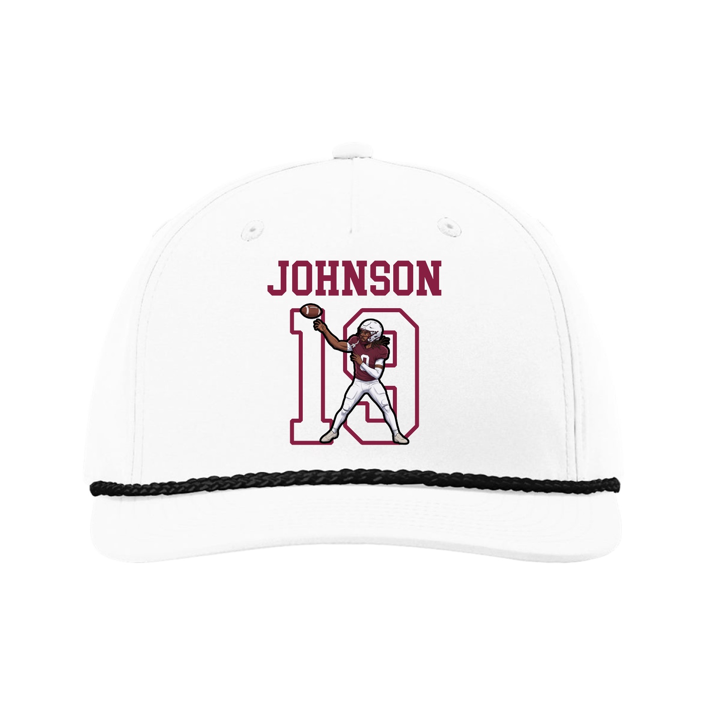 Five-Panel Classic Rope Cap — Shirsey in White