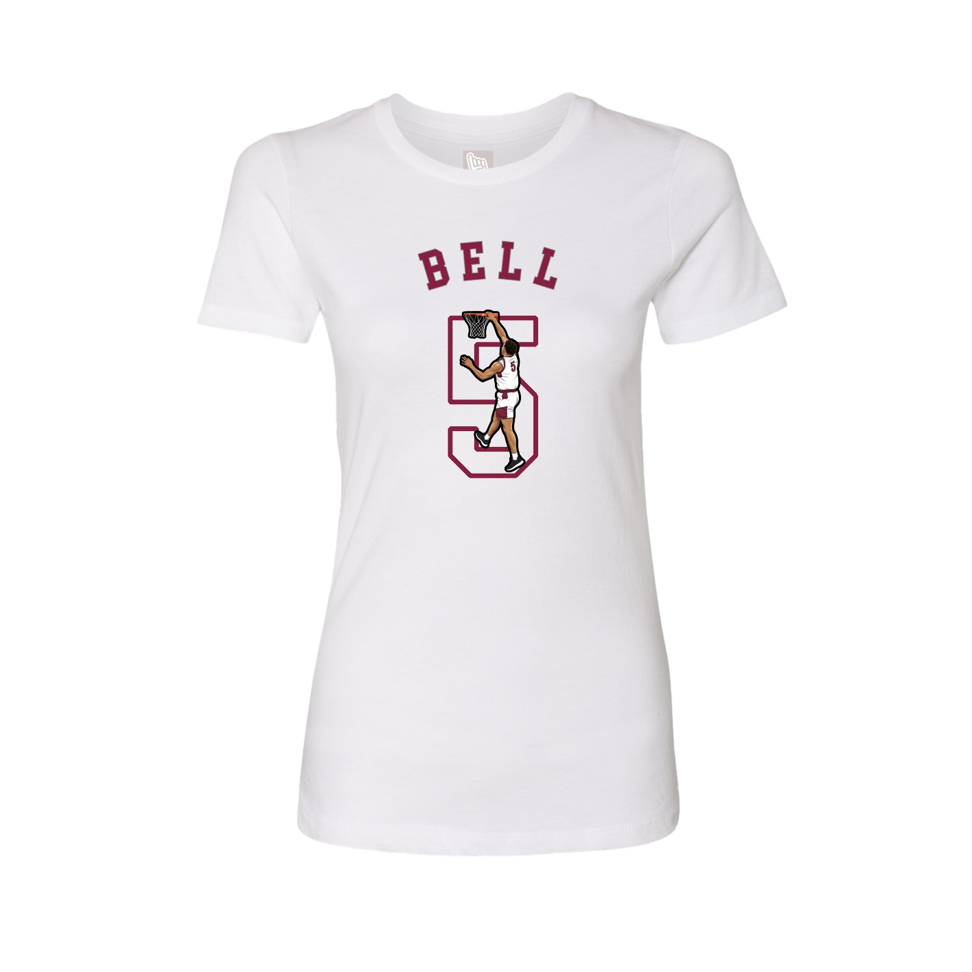 Fitted Women's Tee — Shirsey Arch in White