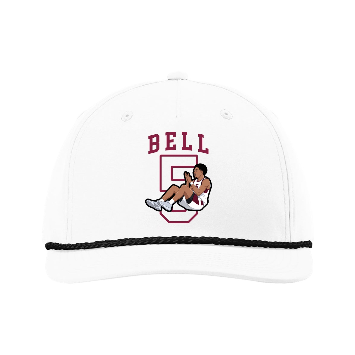 Five-Panel Classic Rope Cap — Shirsey in White