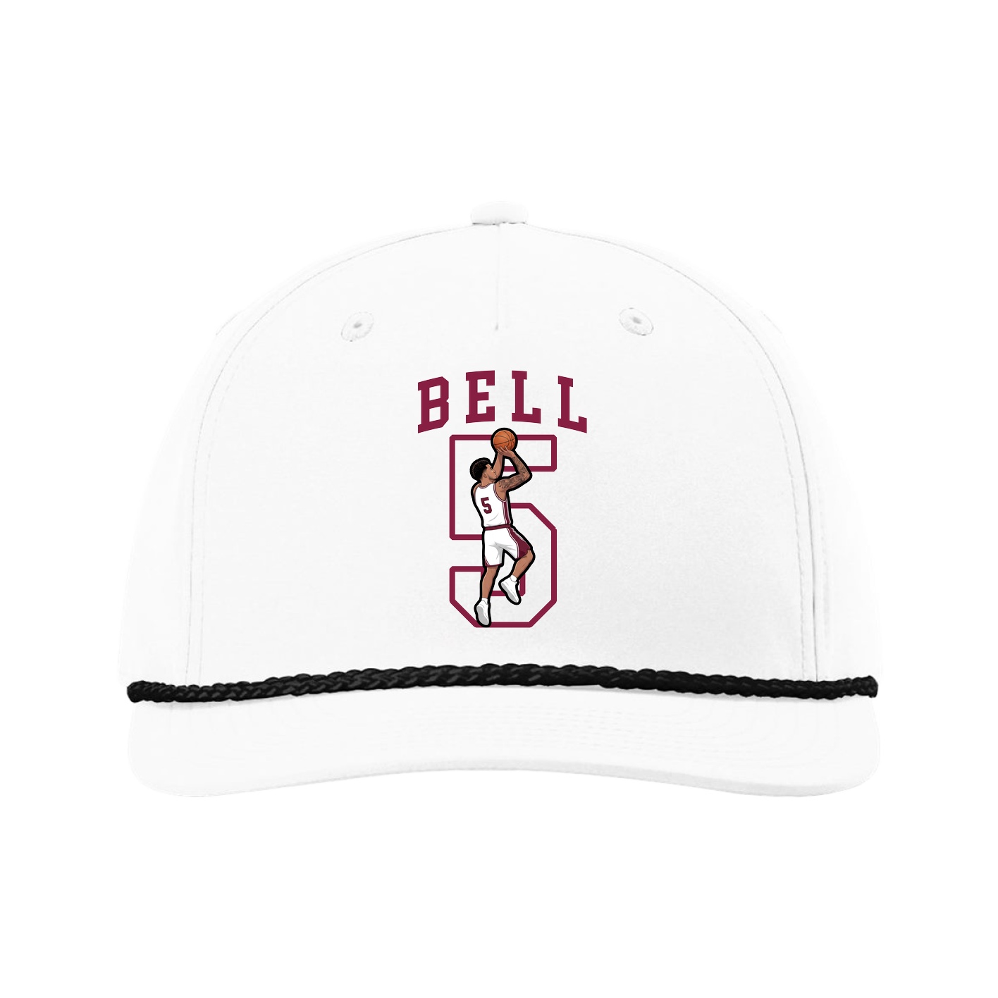 Five-Panel Classic Rope Cap — Shirsey in White