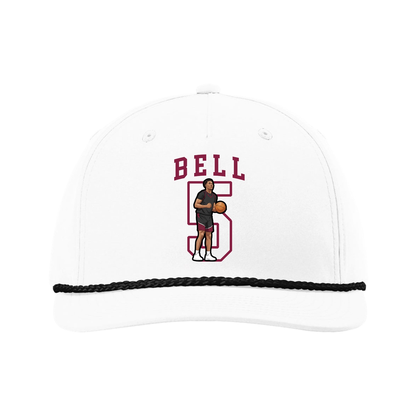 Five-Panel Classic Rope Cap — Shirsey in White