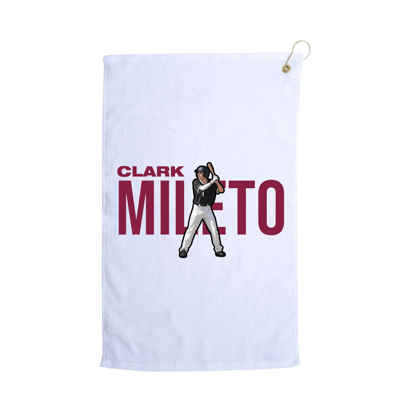 Golf Towel — Player Name in White