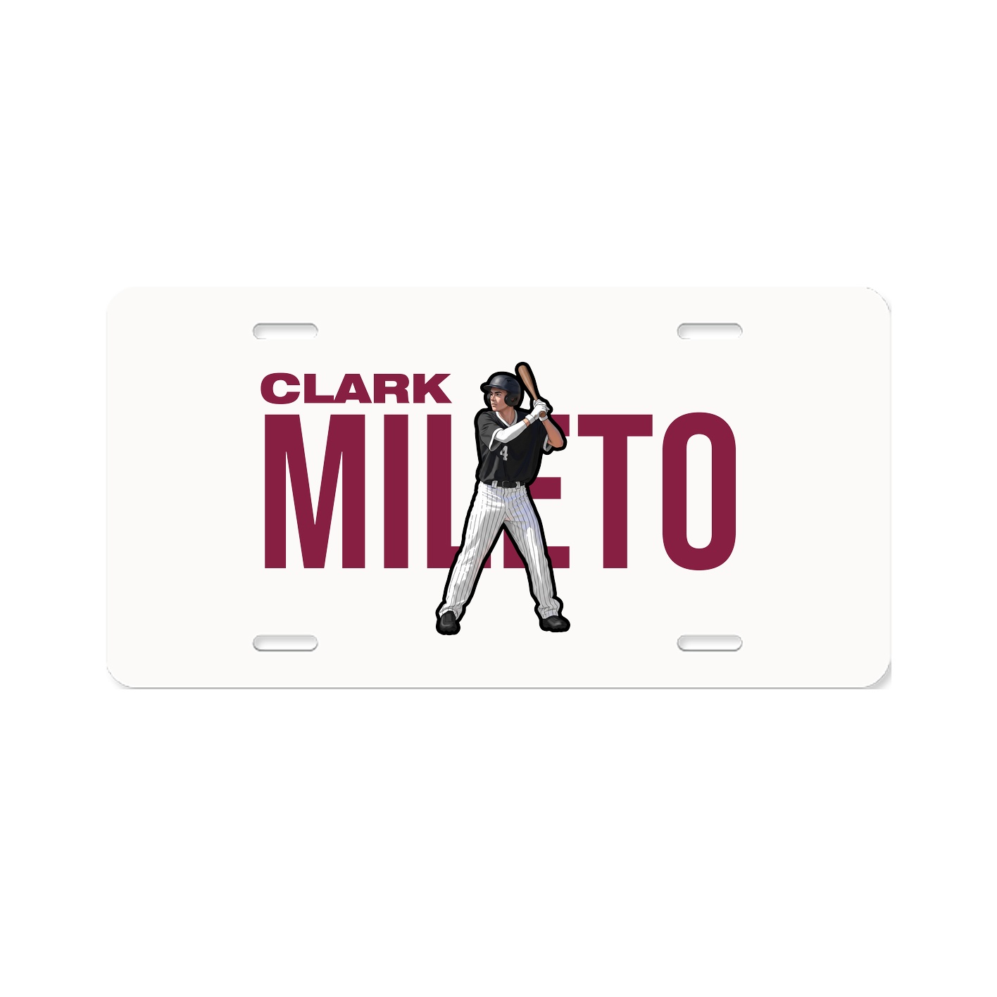 License Plate — Player Name in Classic