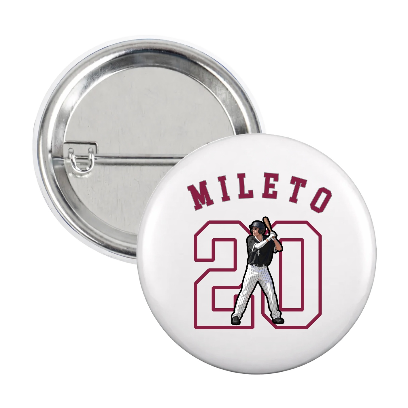 Game Day Button — Shirsey Arch in White