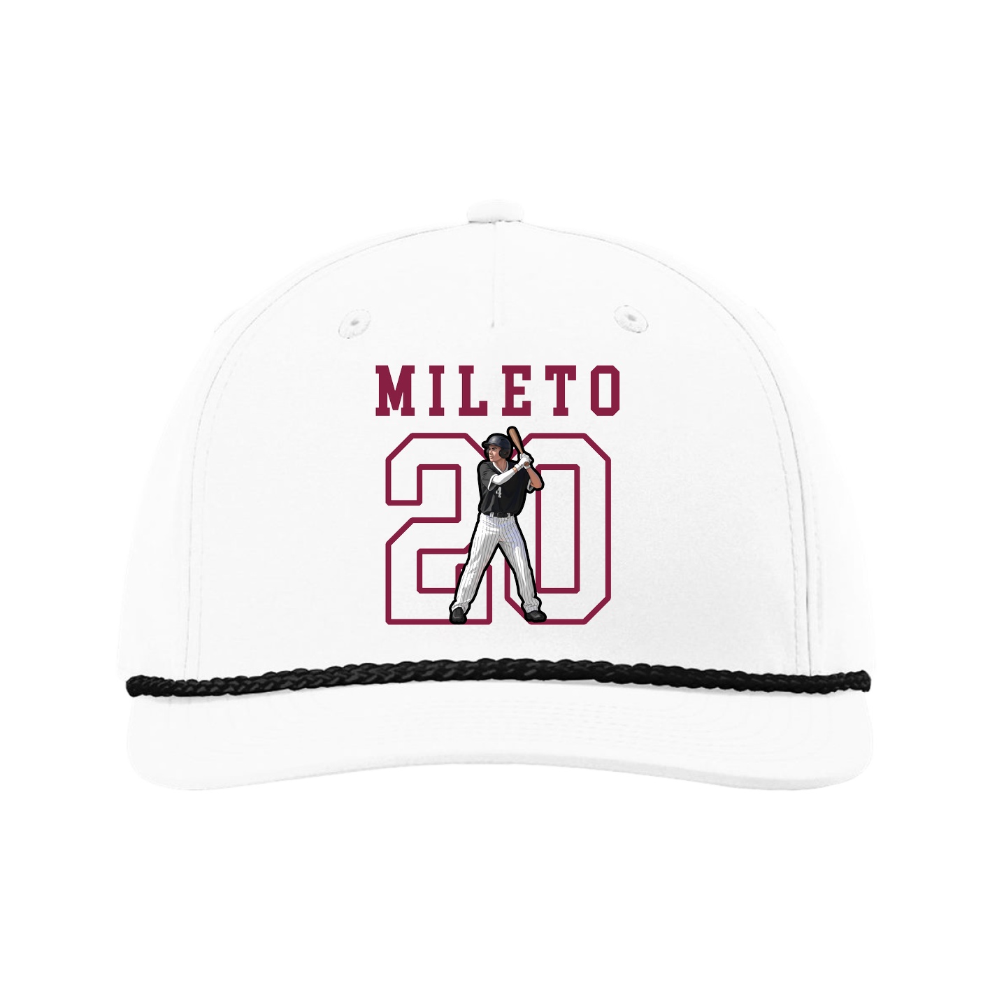 Five-Panel Classic Rope Cap — Shirsey in White