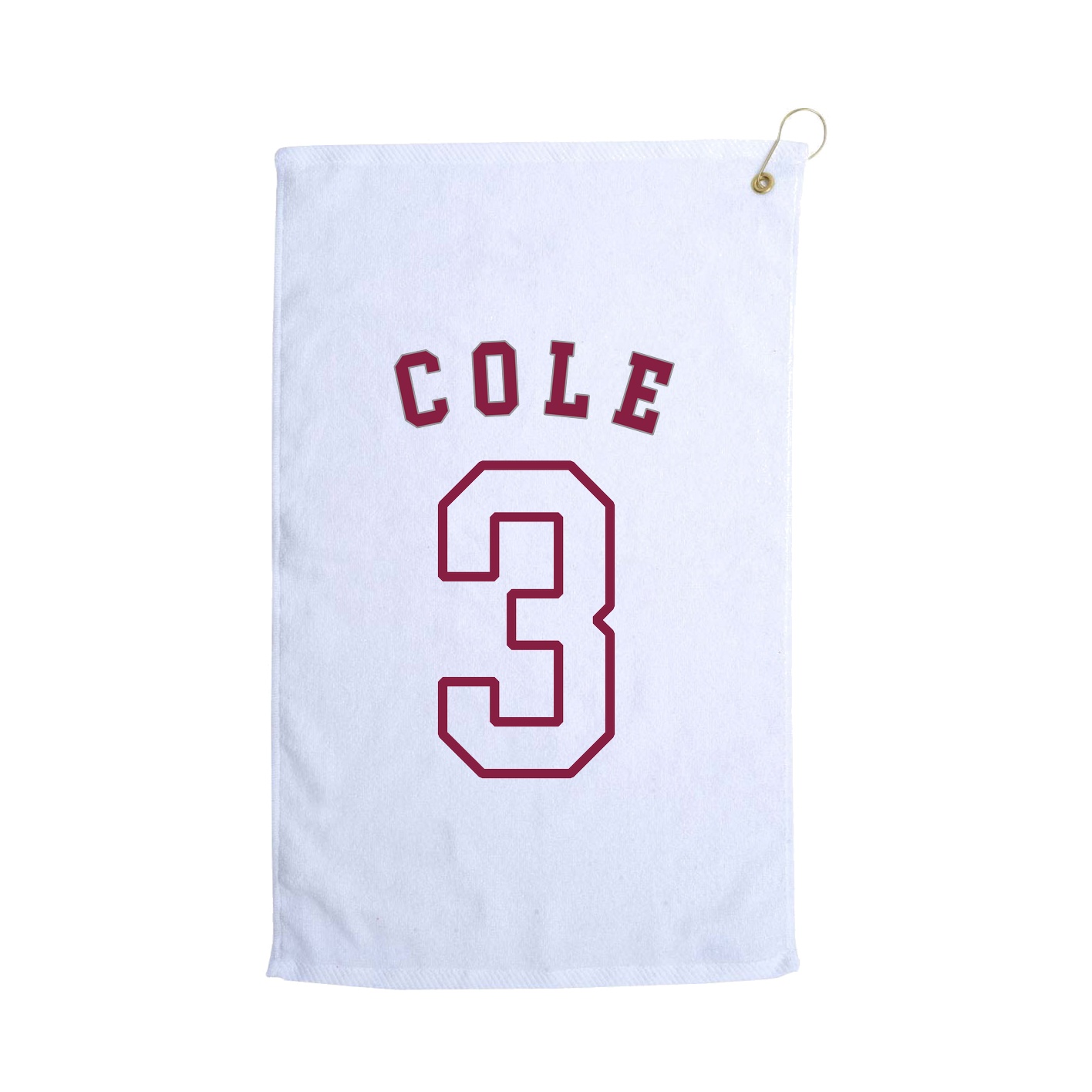 Golf Towel — Shirsey Arch in White