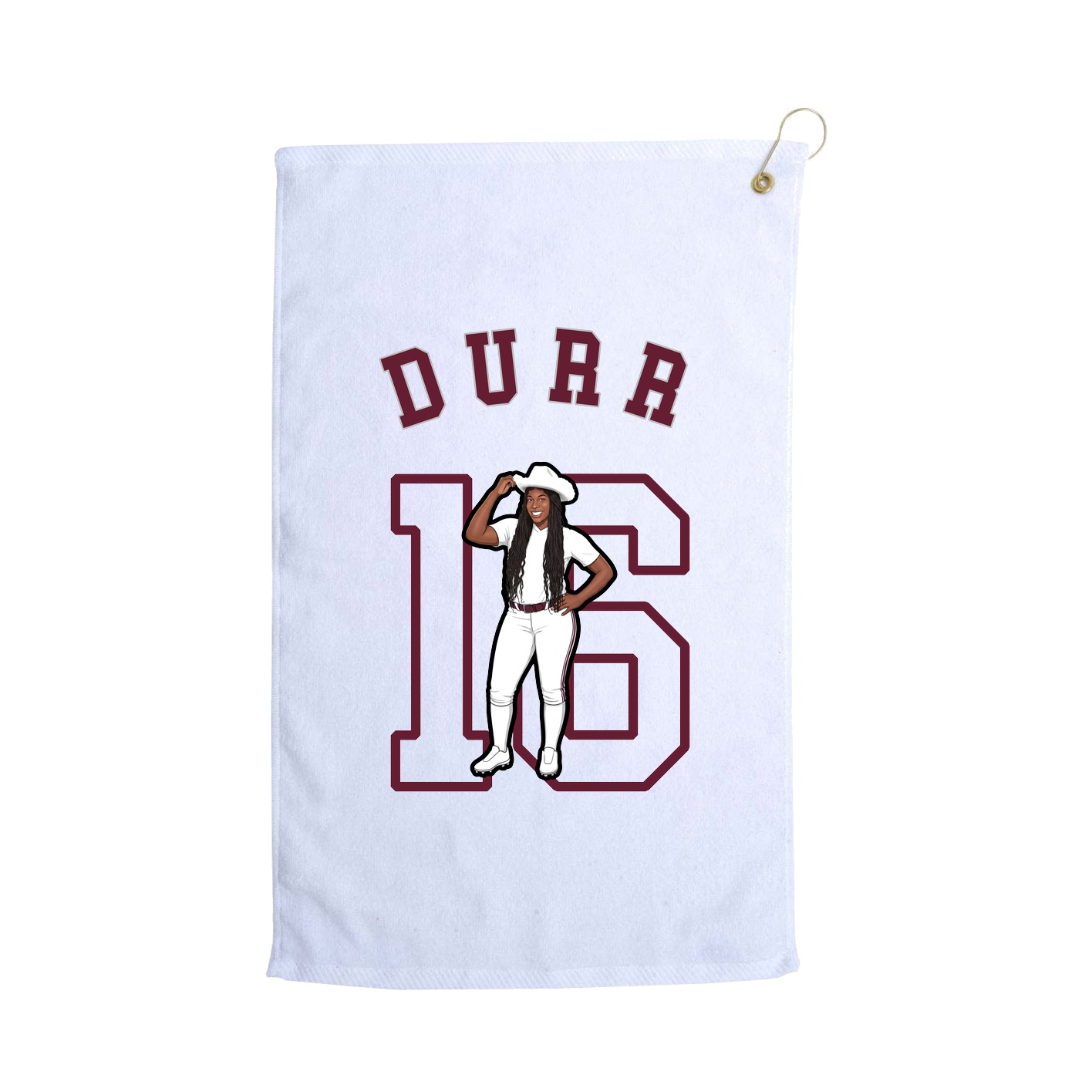 Golf Towel — Shirsey Arch in White