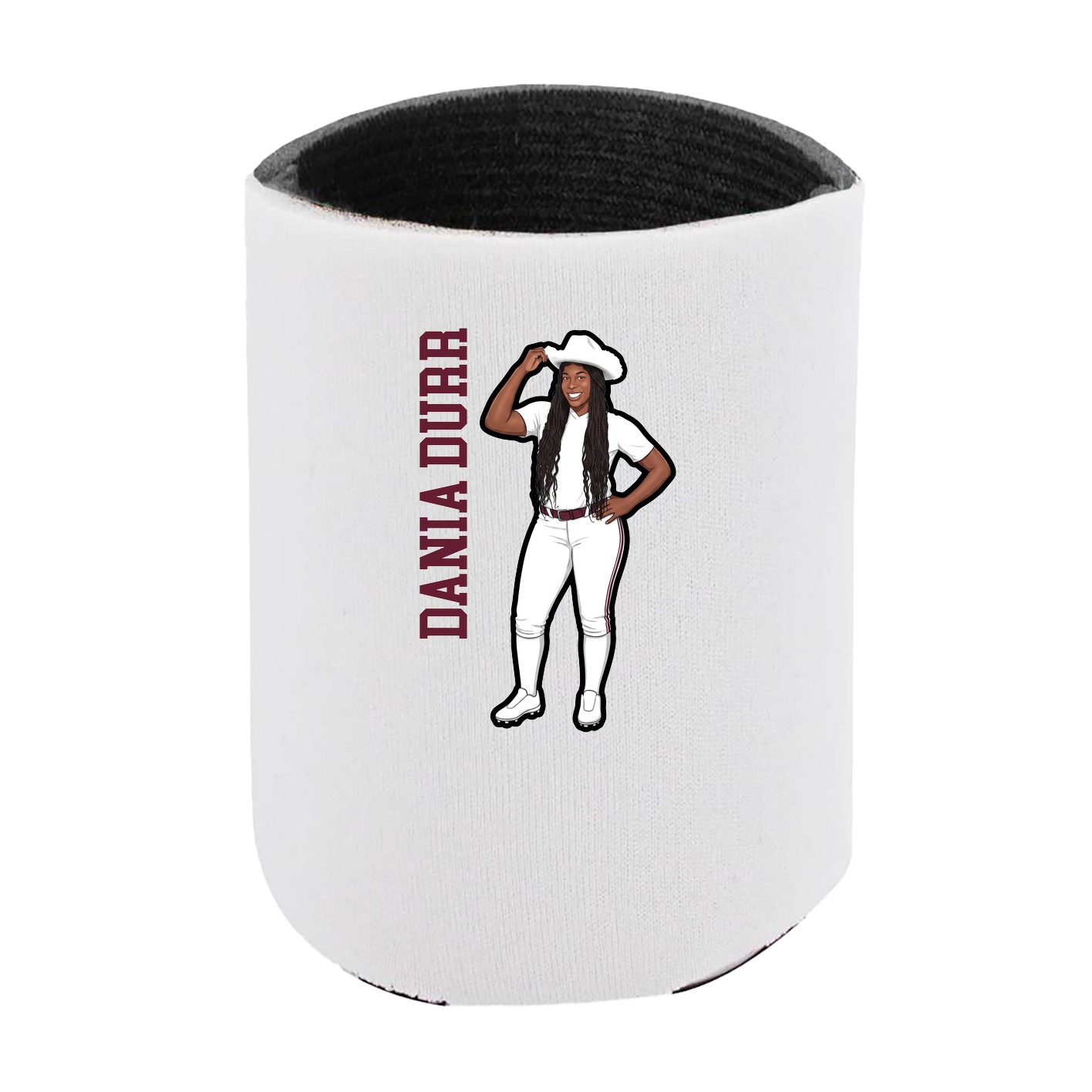 Can Holder — Name Vertical in White