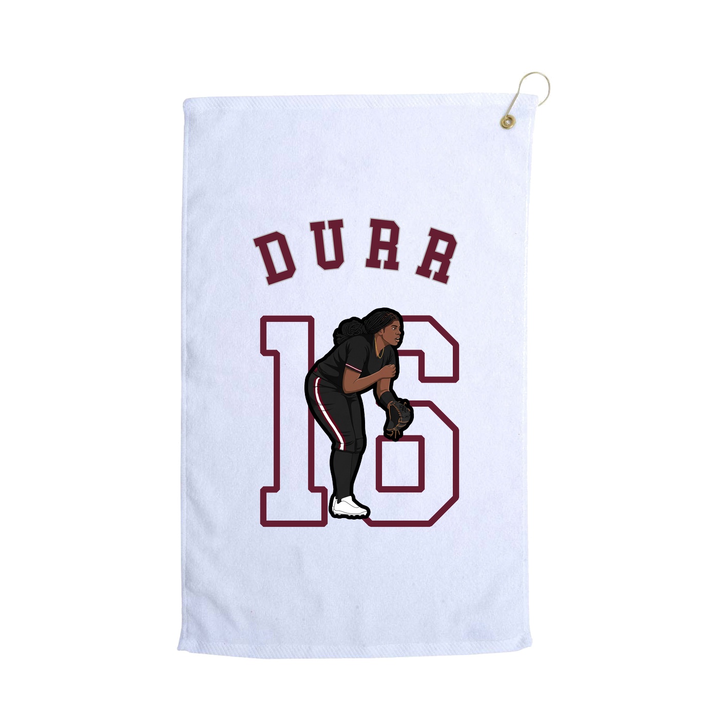 Golf Towel — Shirsey Arch in White