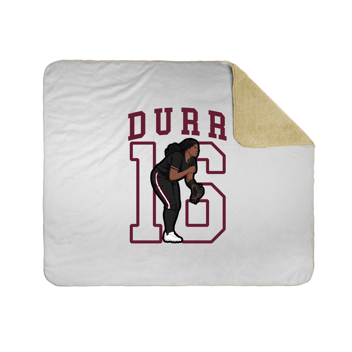 Throw Blanket — Shirsey in White