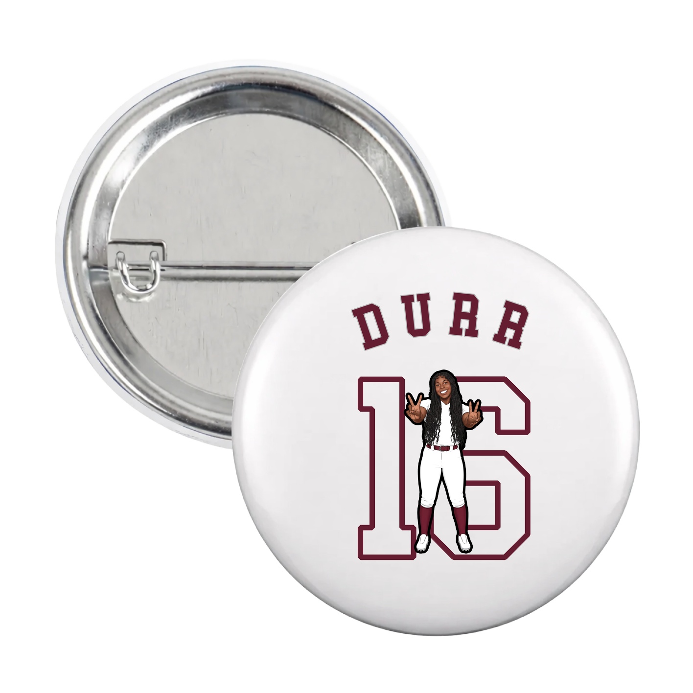 Game Day Button — Shirsey Arch in White