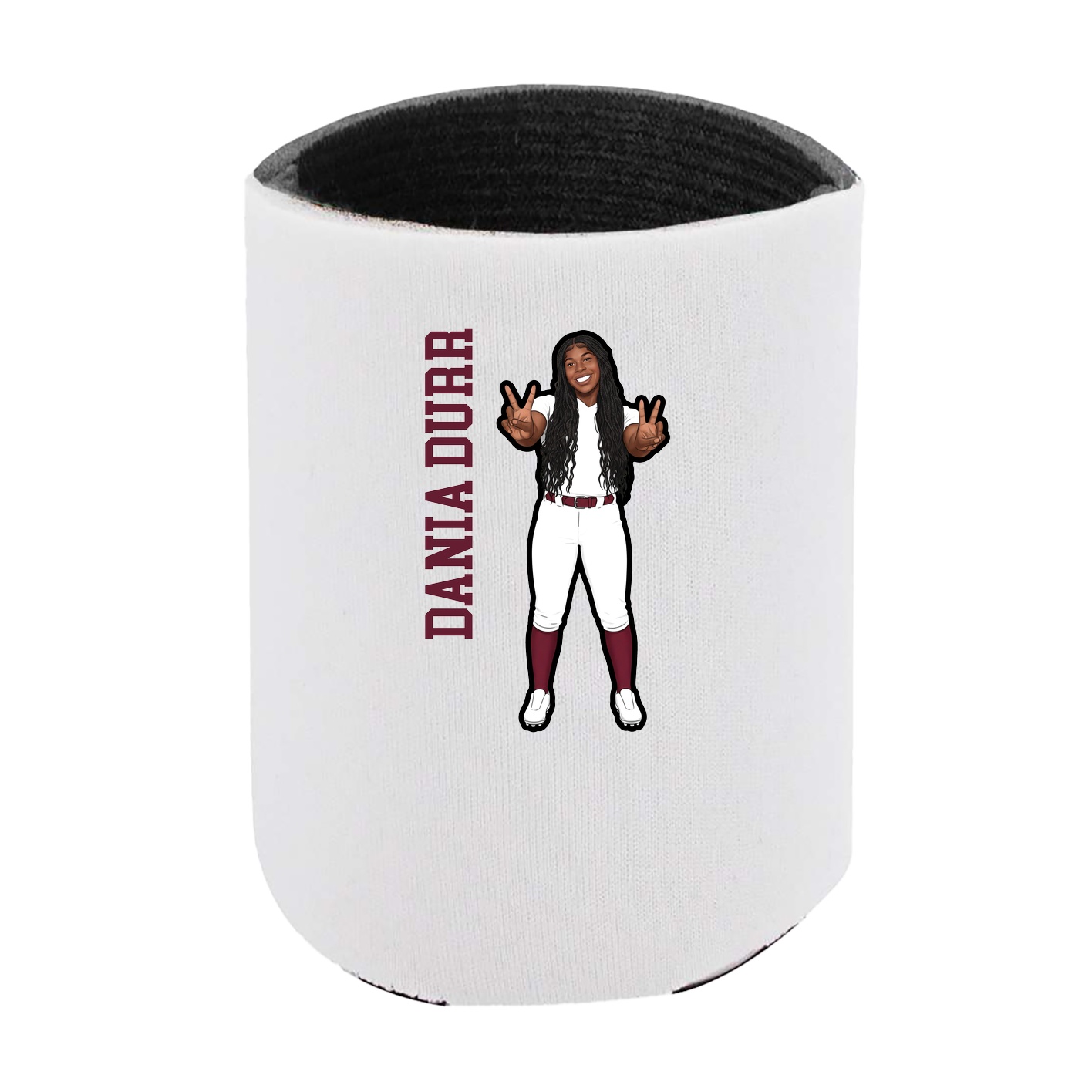 Can Holder — Name Vertical in White