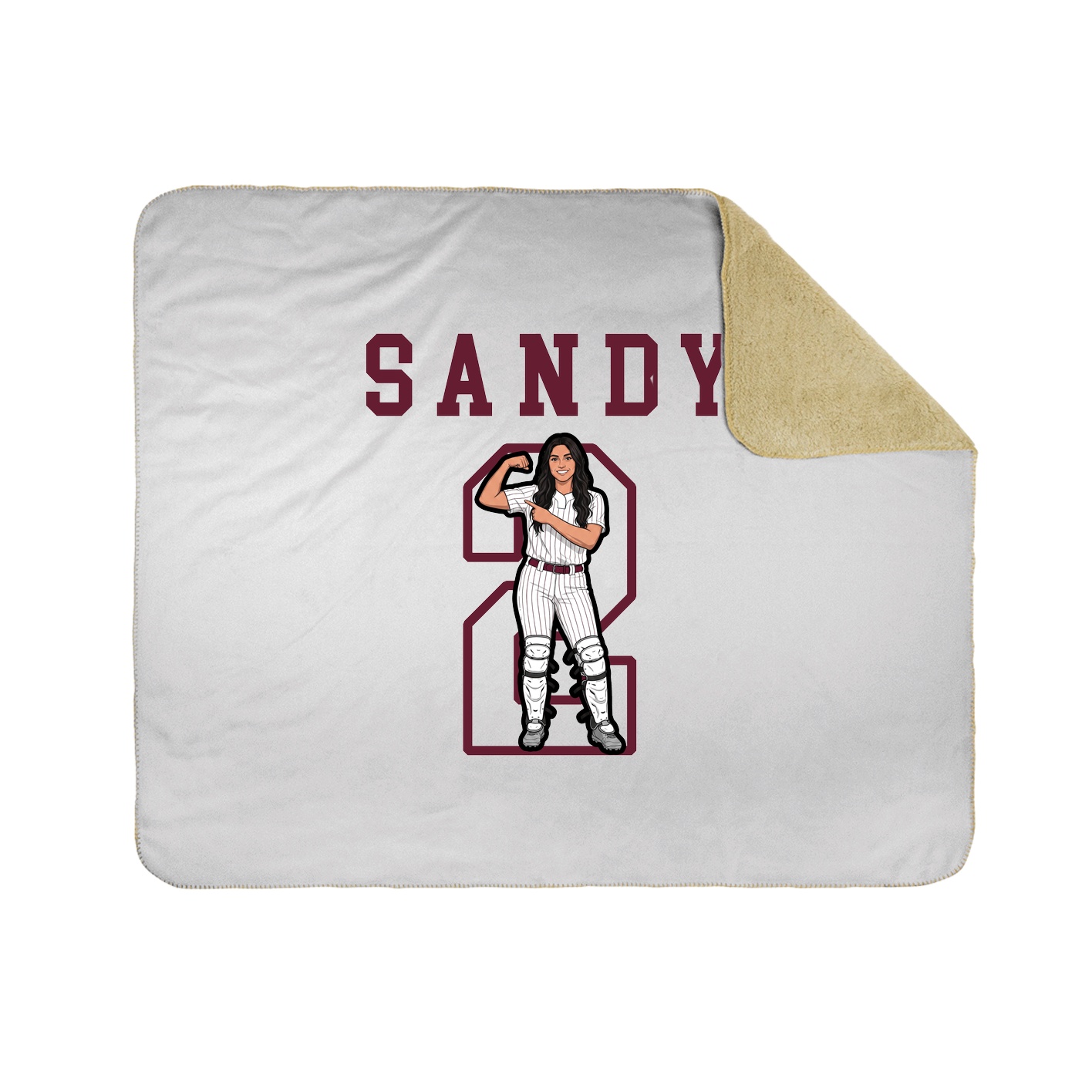Throw Blanket — Shirsey in White