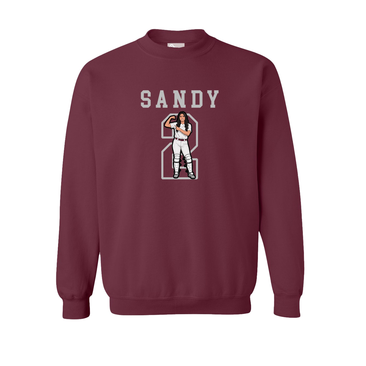 Fleece Crew — Shirsey in Maroon