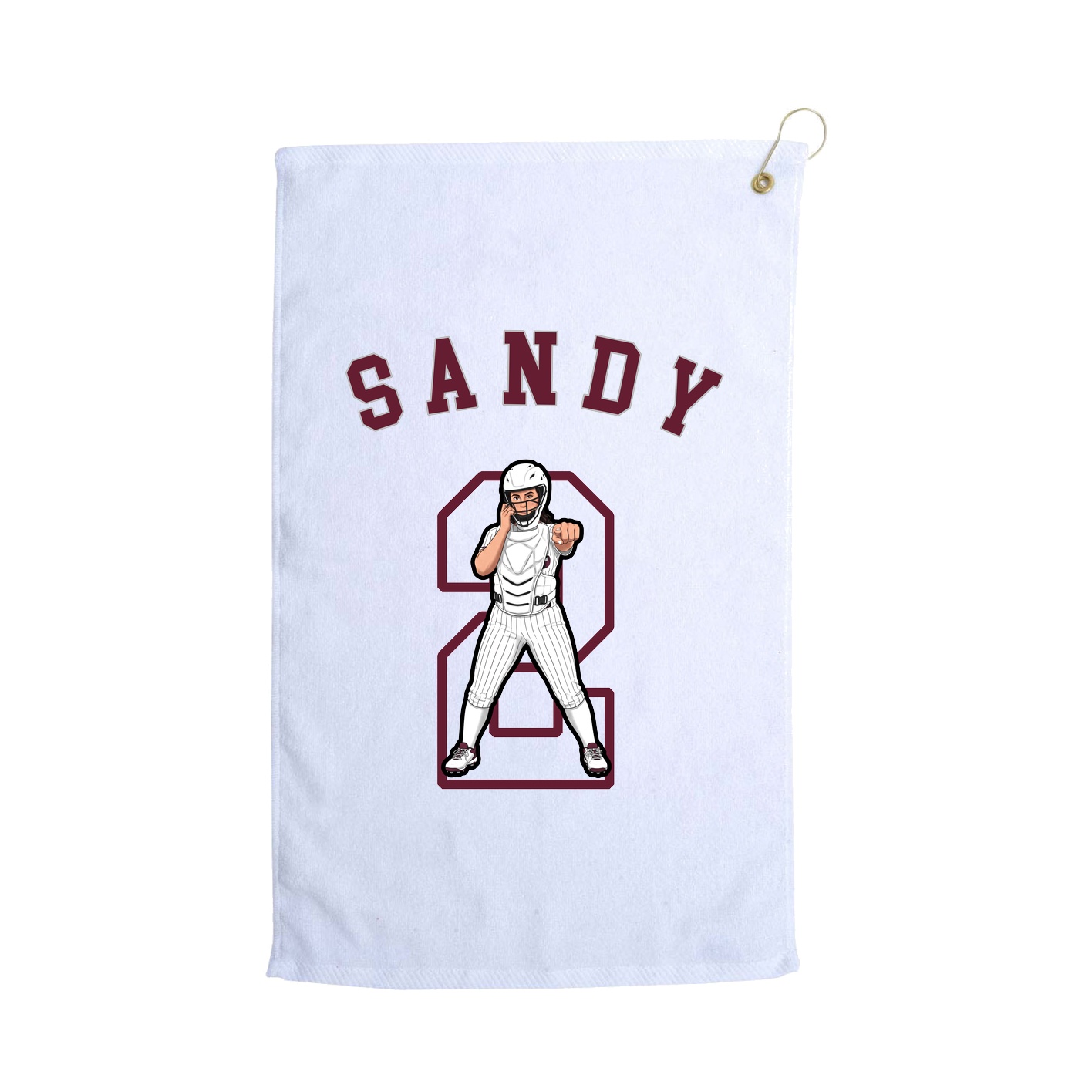 Golf Towel — Shirsey Arch in White
