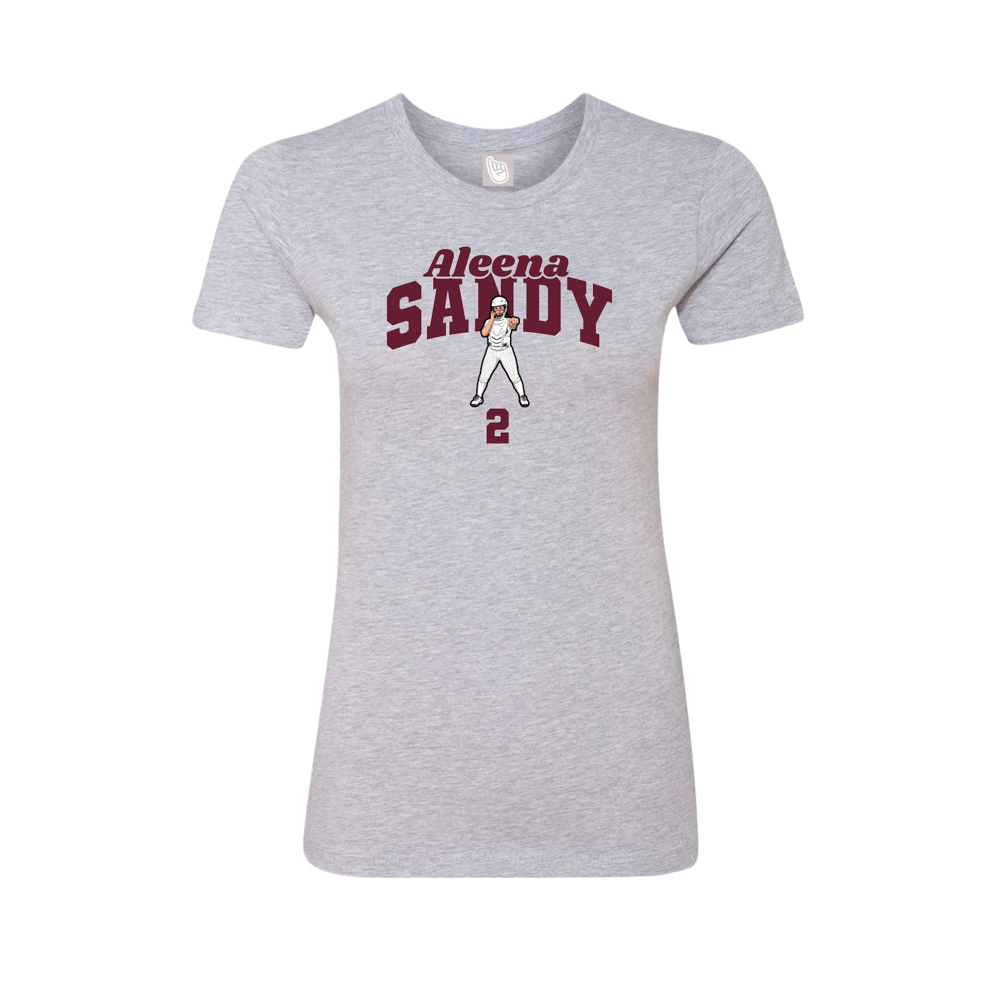 Womens Tee — Signature Arch in Grey