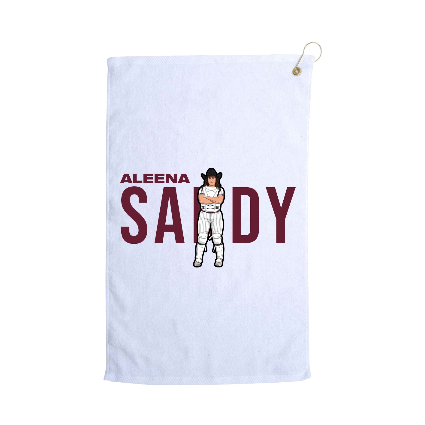 Golf Towel — Player Name in White