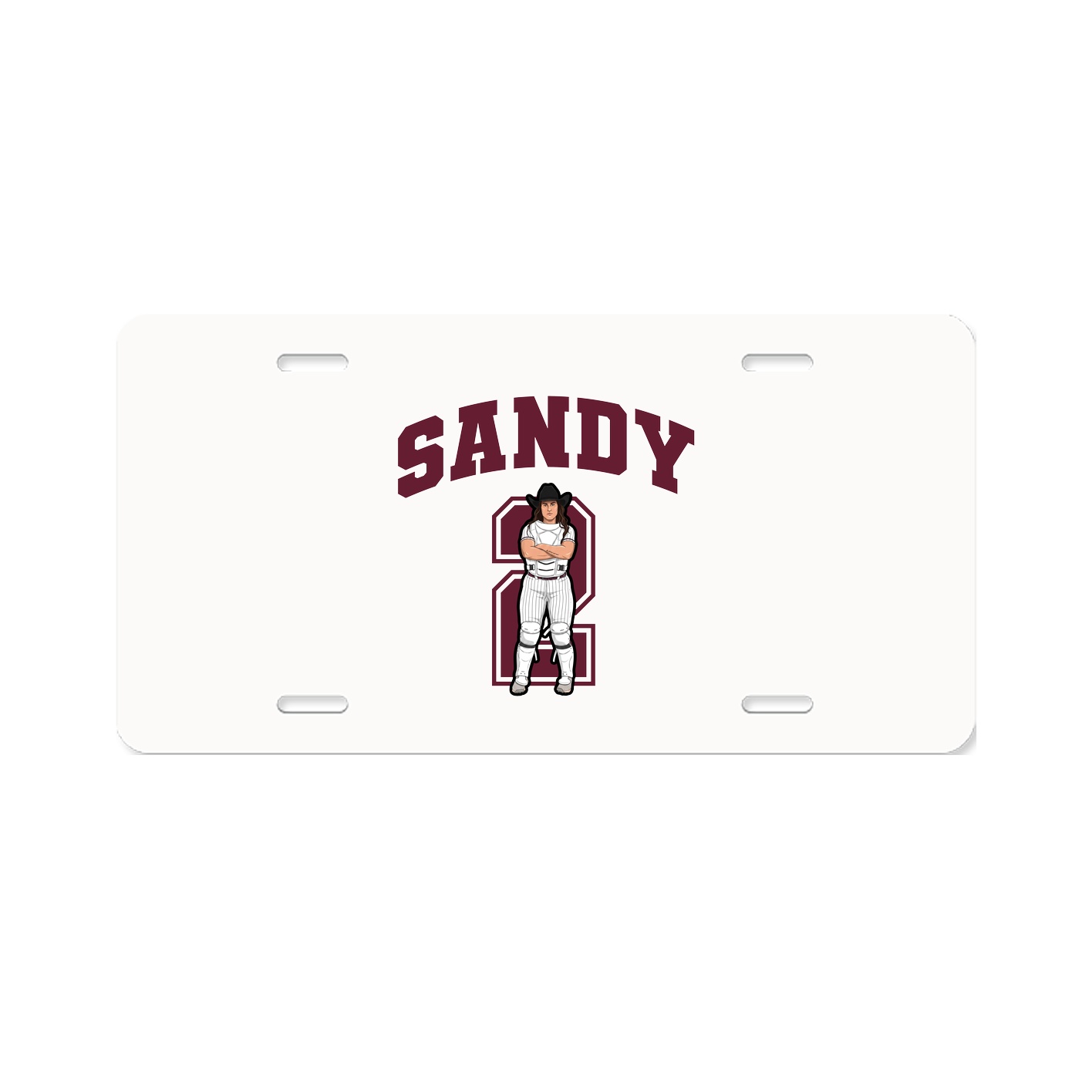 License Plate — Number in Classic