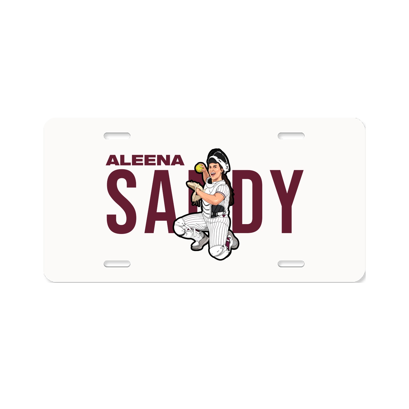 License Plate — Player Name in Classic