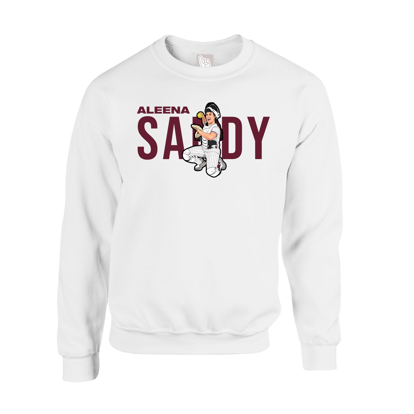 Fleece Crew — Player Name in White