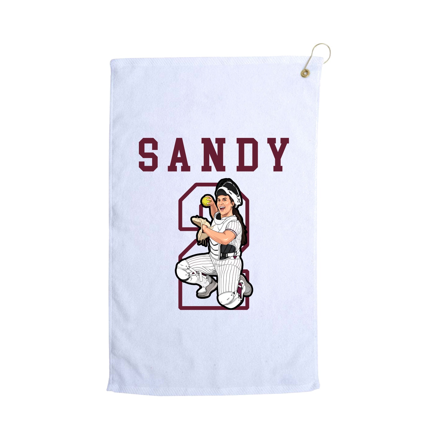 Golf Towel — Shirsey in White