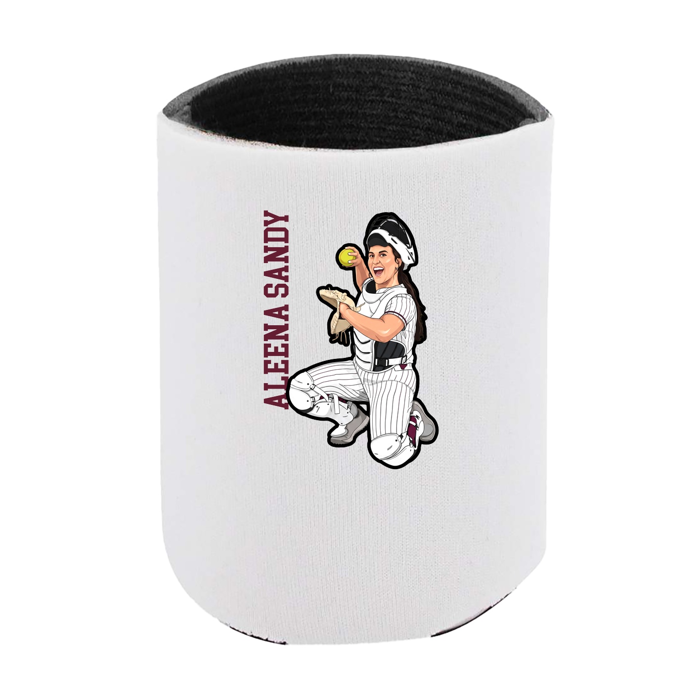 Can Holder — Name Vertical in White
