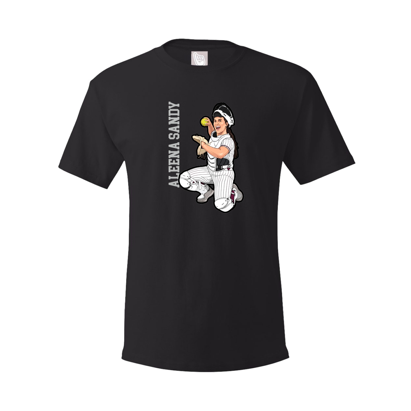 Tee — Name Vertical in Black