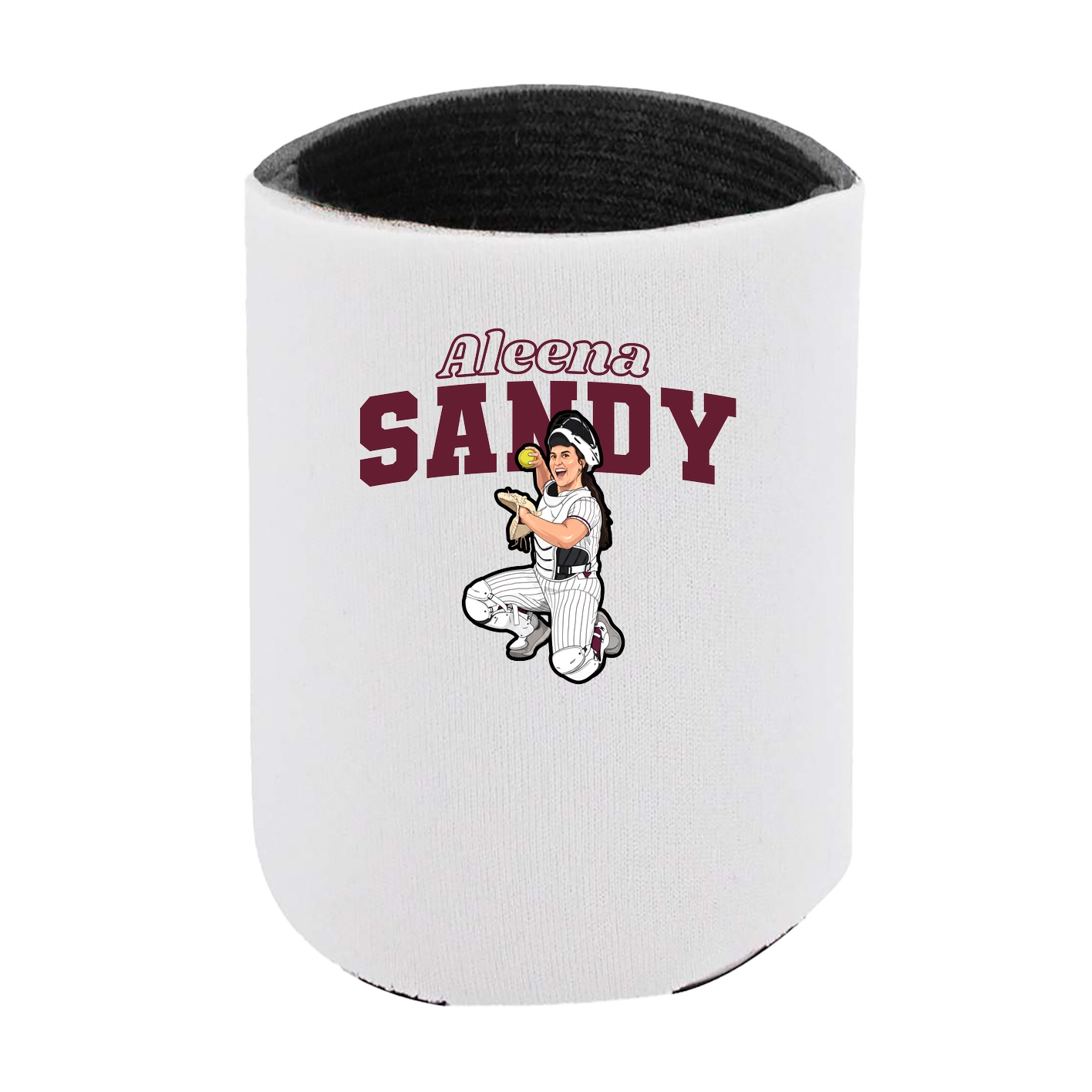Can Holder — Name Arch in White